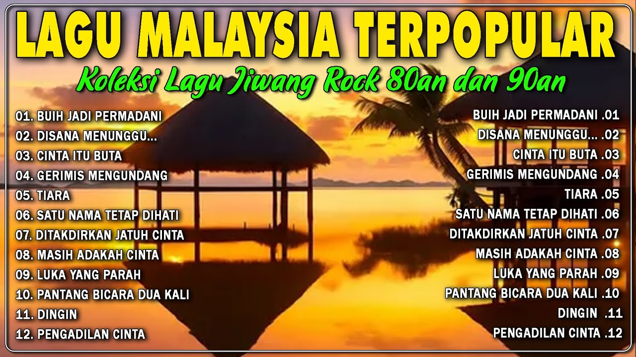 Lagu Malaysia Lama Populer 🌹 Malaysia Full Album 🎉 Temui Lagu Slow Rock Malaysia 90an Menyentuh Hati