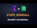 STATS_KENDALL function reference in Google Sheets (ALS Stats add-on)