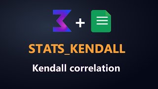 STATS_KENDALL function reference in Google Sheets (ALS Stats add-on)