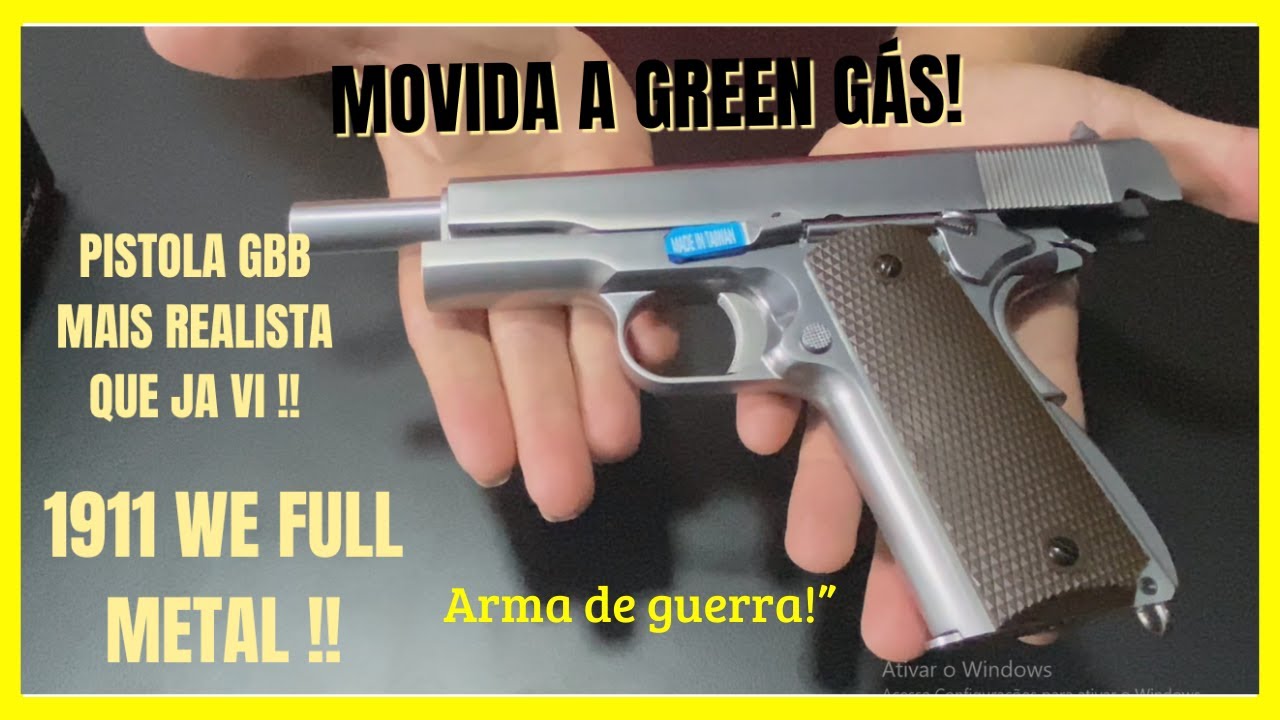 Pistola 1911 WE GBB - Arma de guerra !