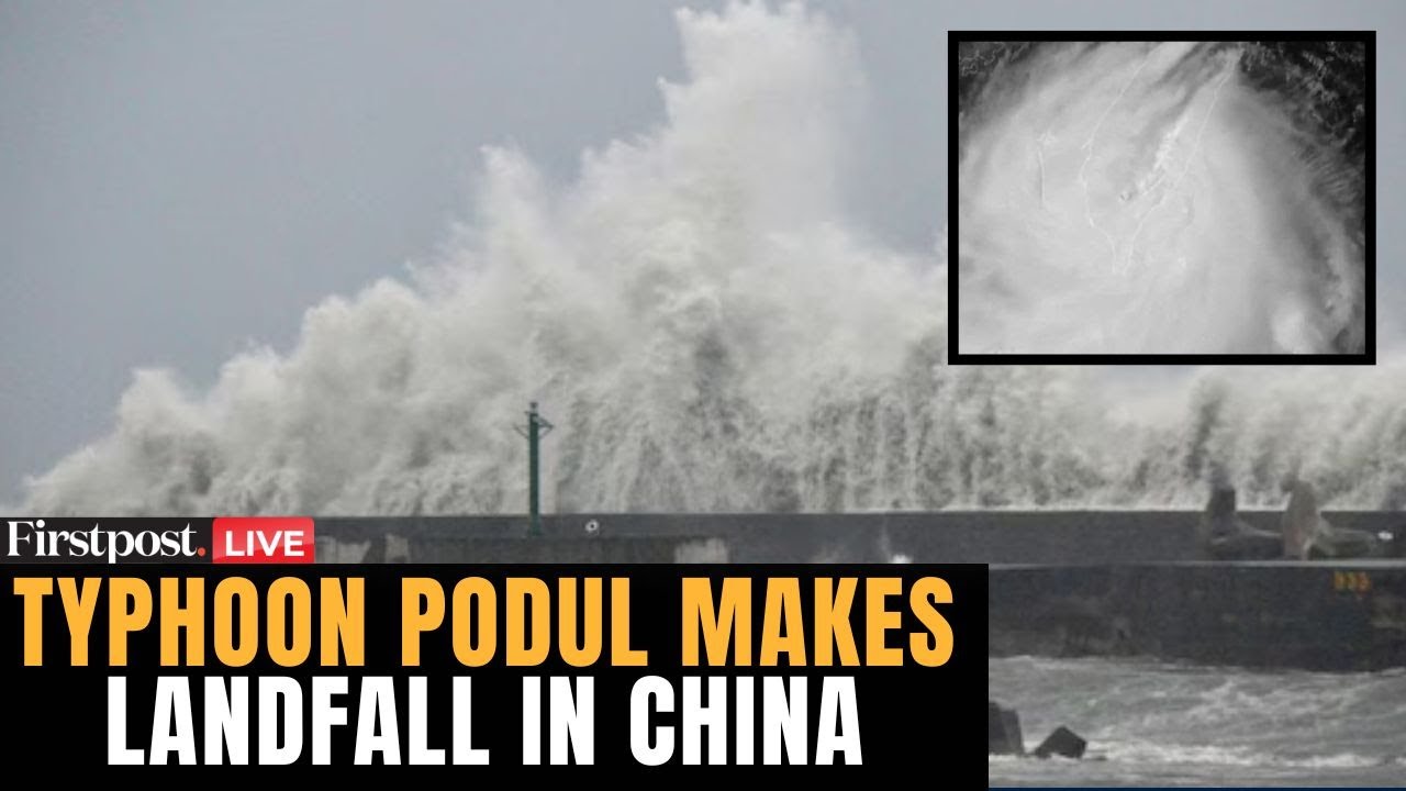 Typhoon Podul LIVE: Severe Tropical Storm Hits China After Wreaking Havoc in Taiwan