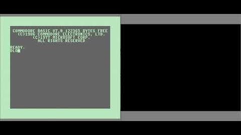 Commodore 128 Game Work In Progress