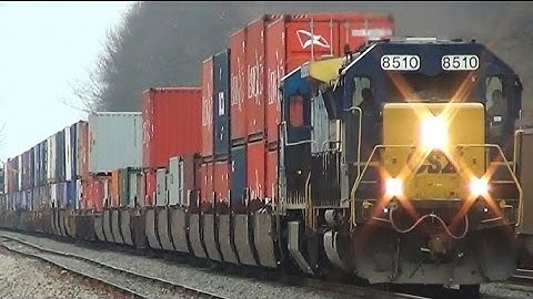 Ex Seaboard System SD50-2 Leads CSX Q020 Train