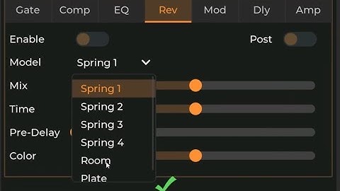 Tonex One Controller - Parameter UI preview