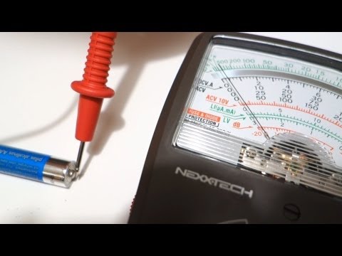 How to Test your Batteries (AA or AAA batteries) using a Multimeter 