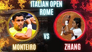 Zhizhen Zhang vs Thiago Monteiro | Italian Open Rome | LIVE TENNIS WATCHALONG