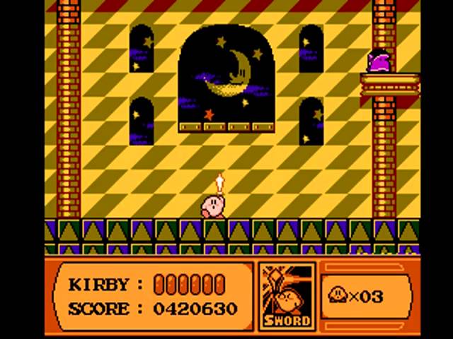 Kirby`s Adventure Stage Sticker (2) Orange Ocean (VS Meta Knight