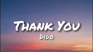 Dido - Thank you (lyrics)