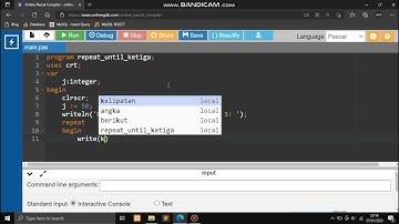 Penggunaan Struktur Kendali Perulangan Repeat ... Until pada Pascal