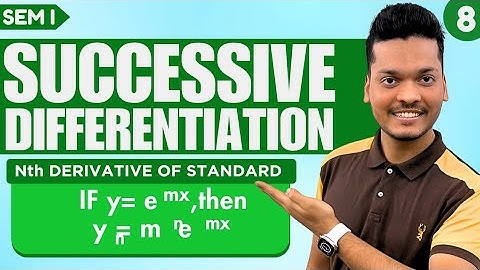 Nth Derivative Of Standard  Functions |Part 7