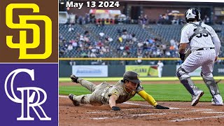 San Diego Padres vs. Colorado Rockies Today, May 11 2024 | MLB Season 2024