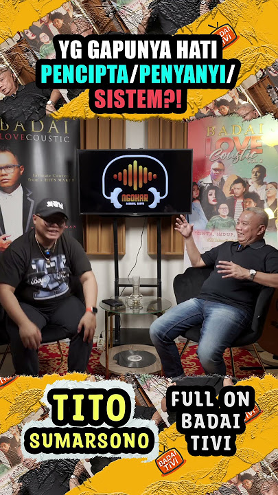 TANGGAPAN TITO SUMARSONO DENGAN PROBLEM DI DUNIA MUSIK INDONESIA?