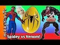 WHOs in the BIG Yellow Egg? Spiderman Vs Venom