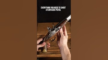 Everything you need to shoot flintlock pistol #asmr #guns #warzone #battlefield #pistol #blackpowder