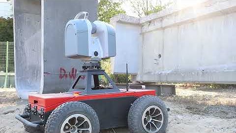 Mobile scan rover test with Trimble TX8, VLP-16