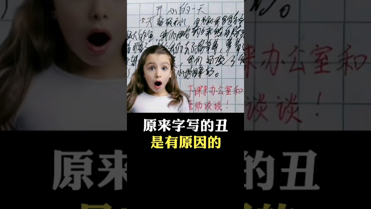 原來字寫的醜是有原因的 #科普