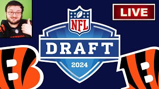 BENGALS FAN REACTS TO THE 2024 NFL DRAFT!! LIVE PICK BY PICK BREAKDOWN!!