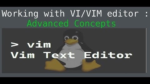 Advance Feature in VIM Editor.
