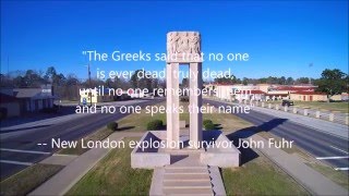 Monument to the memory of what happened in New London, Texas