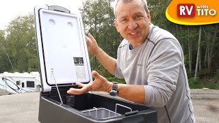 ICE Cream AND Cold Beer While Camping! BougeRV Portable Fridge/Freezer (Review)