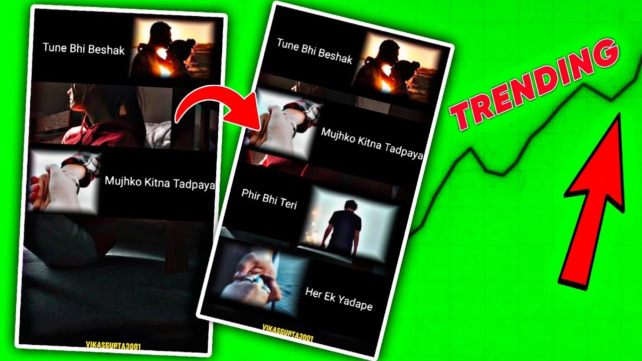 Multiple Photo Strolling Lyrics Video Editing |instagram par multiple photo reels video kaise banaye