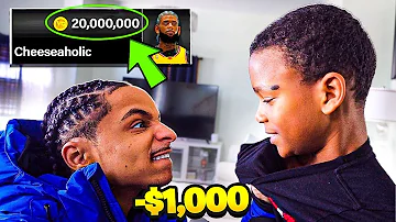 Kid Spends $1000 on Brothers Credit Card to buy VC & DELETES 99 OVERALL PLAYER *BACKFIRES*