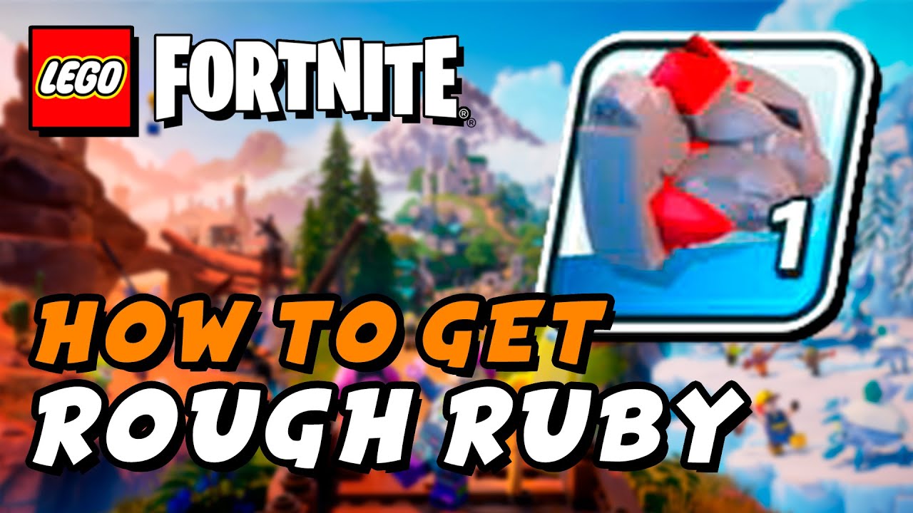 LEGO Fortnite How To Get Rough Ruby Material YouTube