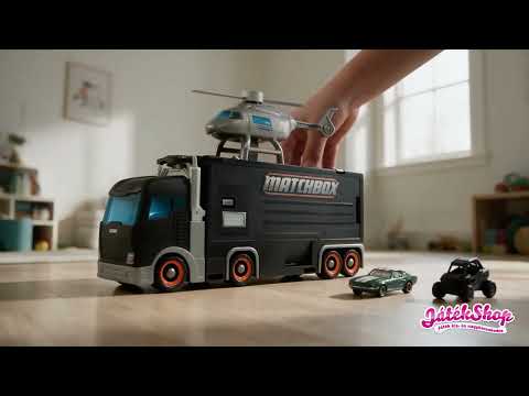 Matchbox A film: 2 az 1-ben Mercedes szállítóautó és átalakítható pályaszett – Mattel video