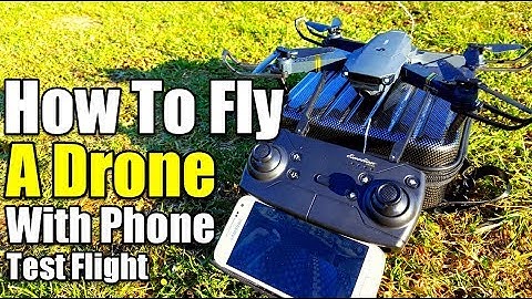 Eachine E58 How To Fly Drone With Phone UFO App Test Flight Review