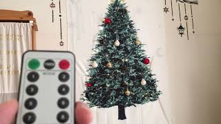 【壁掛けクリスマスツリー】手軽で便利なクリスマスツリーです。