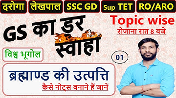 Origin of the universe | ब्रह्माण्ड की उत्पत्ति | world geography topic wise | class-01 | Ashish sir