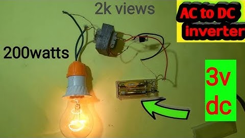 DC to AC inverter circuit diagram 3v dc to 220v AC inverter make at home very easy and simple