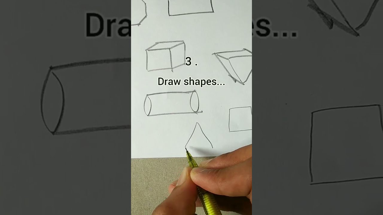 The Best Way To Practice Drawing 5 Basic Exercises Shorts Howtodraw
