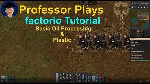 factorio Tutorial ep6 Basic Oil Processing & Plastic