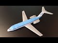 Как сделать модель самолёта Dc-9-15 KLM.  How to make model of the plane Dc-9-15 KLM.