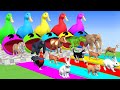 5 Giant Duck Cartoon,Tiger,Cow,rabbit,Gorilla,Chicken,Dog,Cat Wild Animals Crossing Fountain 2023