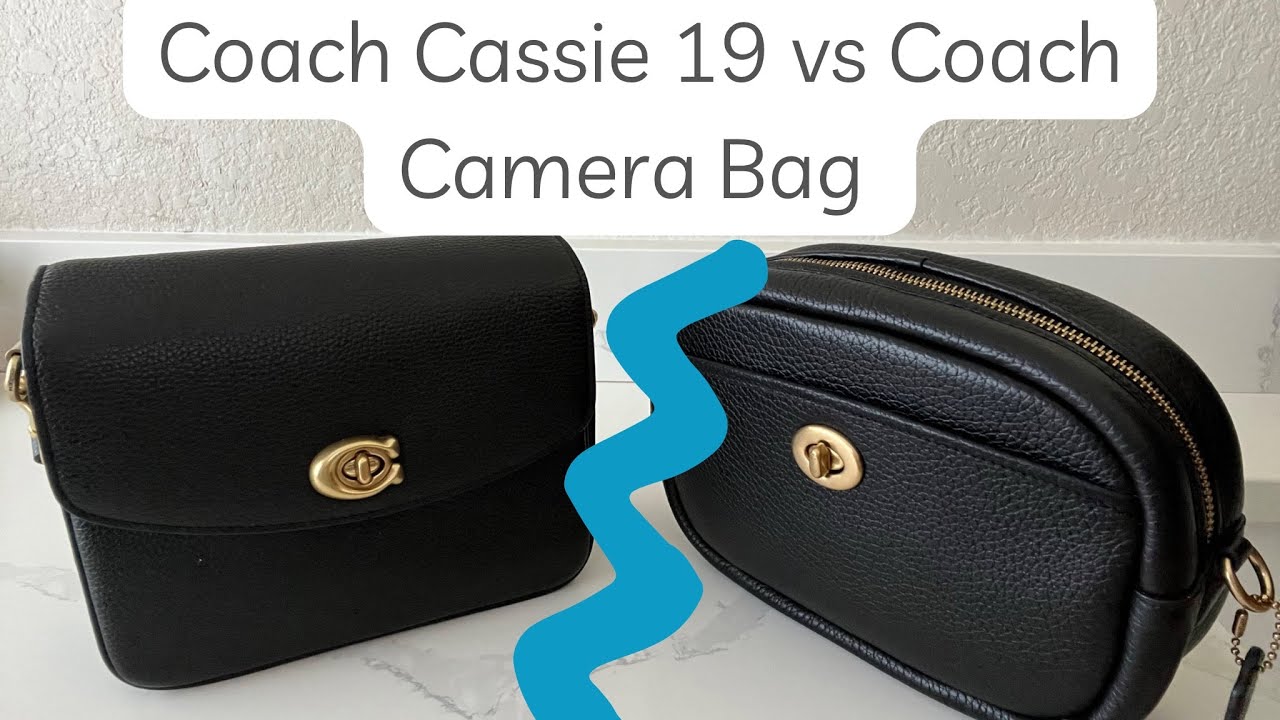 Coach Cassie 19 & Coach Camera Leather Bag Comparison 🥰🖤 