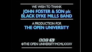 JOHN FOSTER & SON BLACK DYKE MILLS BAND - BBC Open University 1985
