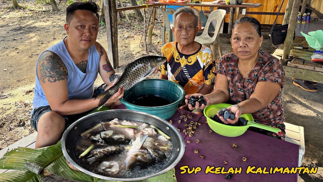 Masak Ikan Kelah Sungai Kanyau Kalimantan // Family Merasa Ikan Jarang Dimakan …//