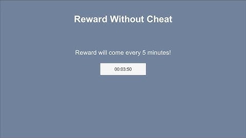Daily Reward without cheating