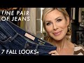 WQJGR 2019 news jeans female spring and autumn loose high waist Women
jeans feet straight pants women