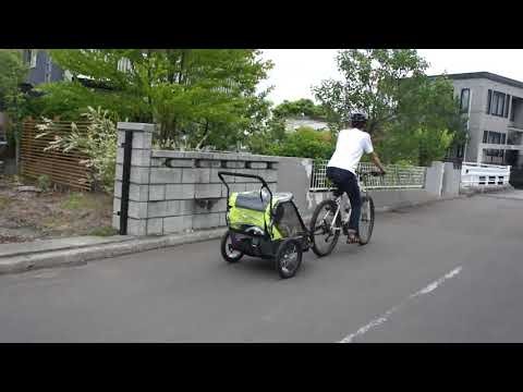 Allen Sports アレンスポーツ チャイルドトレーラー AS-2G - YouTube