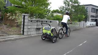 Allen Sports アレンスポーツ チャイルドトレーラー AS-2G - YouTube