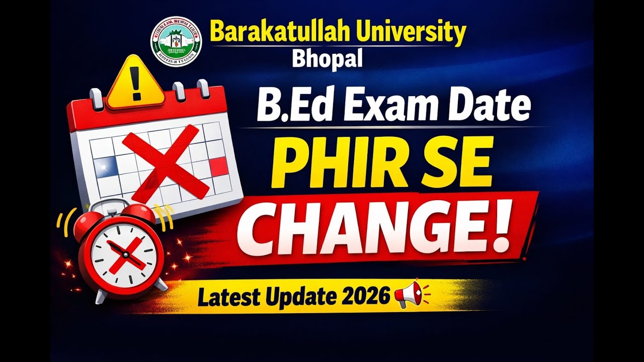 B.ED / M.ED 3RD SEMESTER EXAM AGAIN REVISED TIME TABLE 