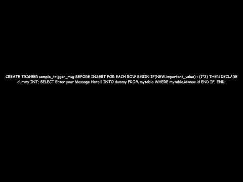 Throw an error