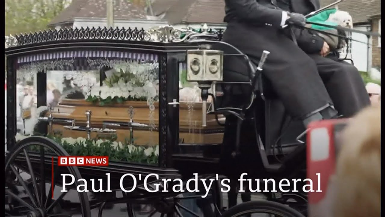 Paul O'Grady (1955 - 2023) funeral this day (UK) - BBC News - 20th