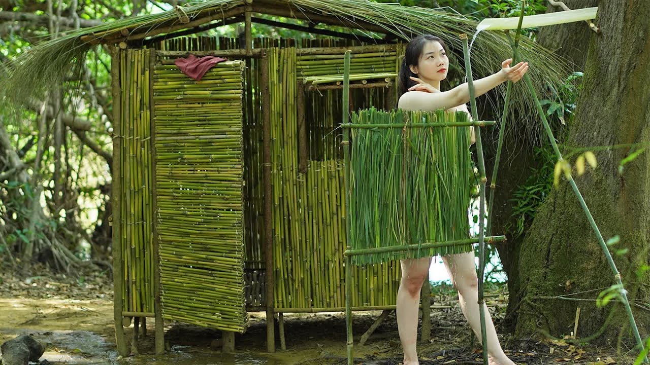 39 Days Solo Survival in the Rainforest 🌿🏕️ Amazona Girl Builds an ...