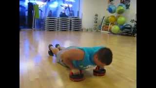 Perfect Circles Full 360 Degrees Eccentric Push ups Workout Sample