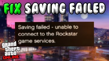 How to Fix Saving Failed in GTA Online 2025