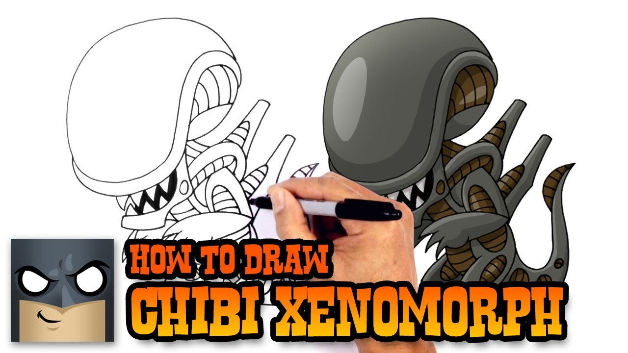 How to Draw Xenomorph Alien | Drawing Lesson - YouTube